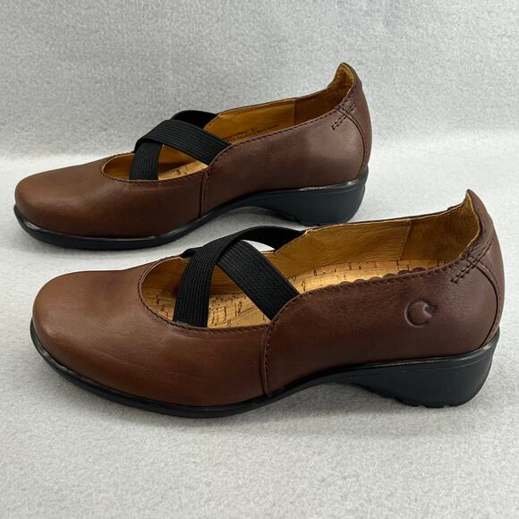 Dromedaris Tracy 2 Leather Mary Jane Low Block Heel Shoe-Brown-Women Size 37-NEW - Picture 7 of 14